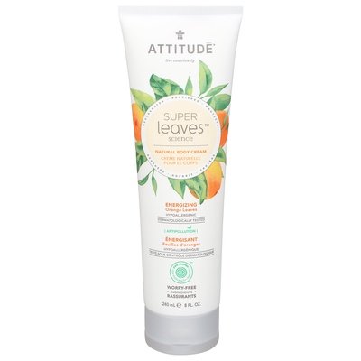Attitude Body Cream Energizing 8 Oz [UNFI #84287]