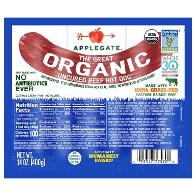 OG2 Af Great Org Hot Dog 12/14 OZ [UNFI #17155]