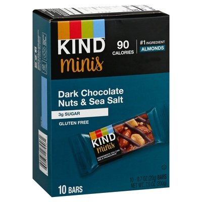 Kind Minis Dark Choc Nuts Sea Salt Bar 8/10/.7 Oz [UNFI #40799]