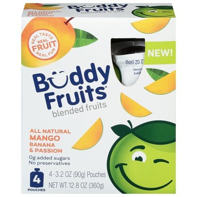 Buddy Fruits Mango Banana Passion 6/4 Pk [UNFI #35832]