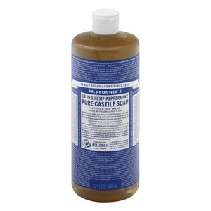OG3 Dr Bronners Pprmnt Pure Castile Soap 32 OZ [UNFI #55956] T