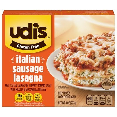 Udi Sausage Lasagna 6/8 OZ [UNFI #71785]