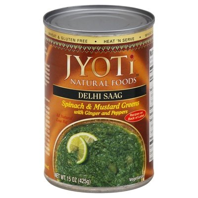 Jyoti Greens Mustard+spinach 12/15 OZ [UNFI #23179]