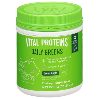 Vital Proteins Daily Greens Green Apple 9.3 Oz [UNFI #69208]