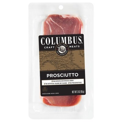 Columbus Prosciutto Sliced Ambient 12/3 Oz [Peterson #30266]