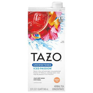 Tazo Passion Unswt Iced Conc Tea 6/32 OZ [UNFI #14327]