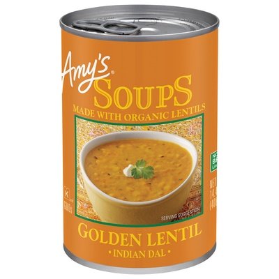 OG3 Amys Soup Golden Lentil Indian Dal 12/14.4 OZ [UNFI #78029]