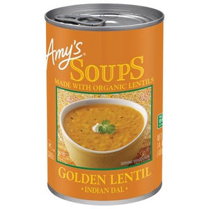 OG3 Amys Soup Golden Lentil Indian Dal 12/14.4 OZ [UNFI #78029]