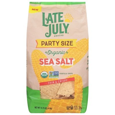 OG2 Late July Snacks Tortilla Chips Sea Salt 9/14.75 Z [UNFI #03027]