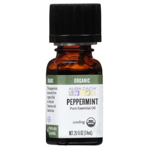 OG2 Aura Cacia Essntl Oil Peppermint .25 OZ [UNFI #51751] T