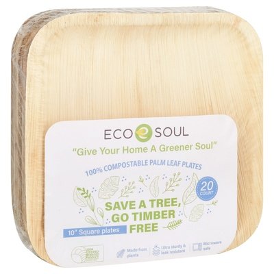 Ecosoul Home 10 in Square 8/20 CT [UNFI #06242] T