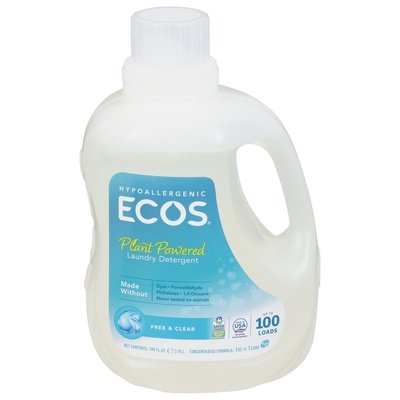 Earth Fr Laundry Ecos Free & Clear 4/100 OZ [UNFI #60996] T