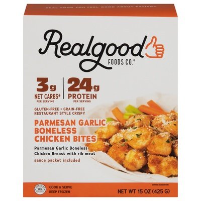 Real Good Foods Boneless Garlic Parmesan 8/15 Oz [UNFI #47832]