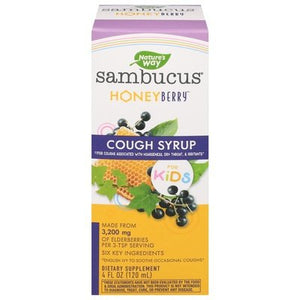 OG2 Nature`S Way Honeyberry Cough Syrup 4 Oz [UNFI #57765] T