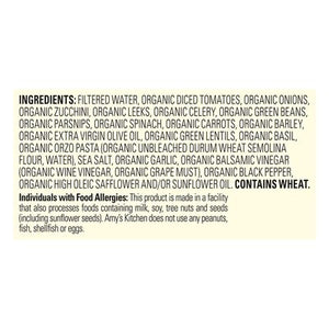 OG2 Amys Minestrone Soup Wth Vegtables 12/14.1 OZ [UNFI #34781]