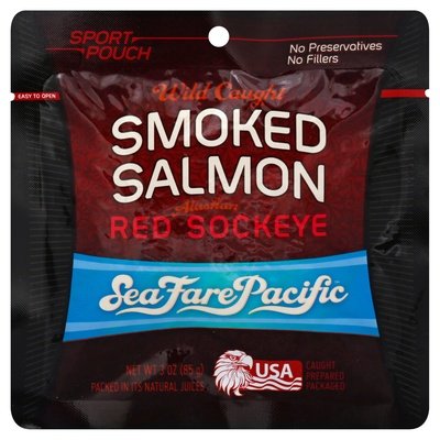 Seafare Pacific Salmon Sockeye Smoked 12/3 Oz [UNFI #26334]