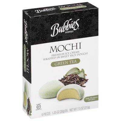 Bubbies Mochi Icrm Grtea 8/7.5 OZ [UNFI #07333]