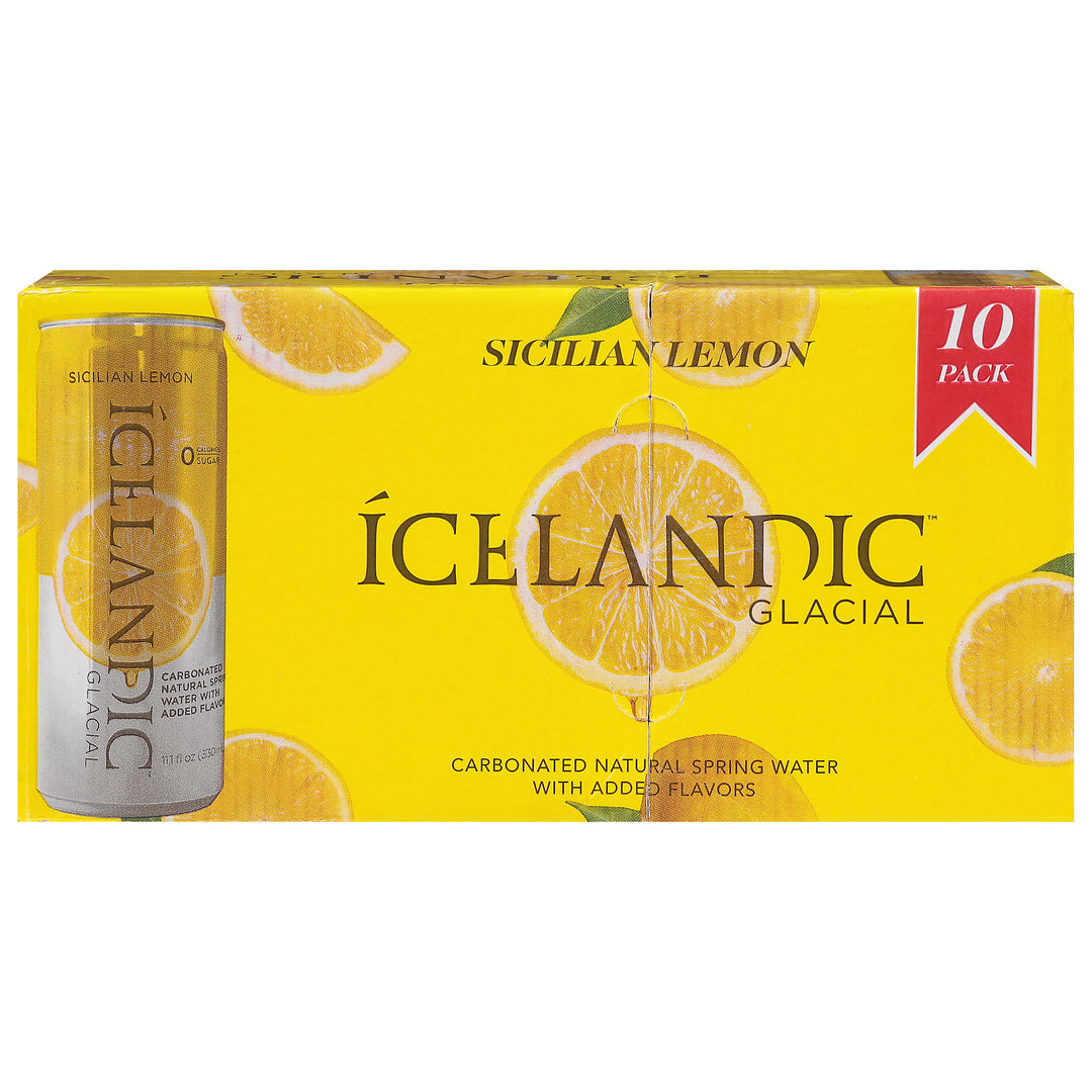 Icelandic Glacial Sicilian Lemon - 10 Pack 1/10/11.1 OZ [UNFI #12262] T