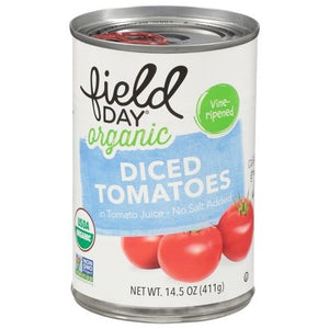 OG2 Field Day Diced Tomatoes W/ No Salt 12/14.5 OZ [UNFI #05867]