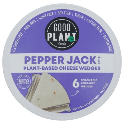 Good Planet Foods Cheese Wedges Pepper Jack 9/4 OZ [UNFI #10729]