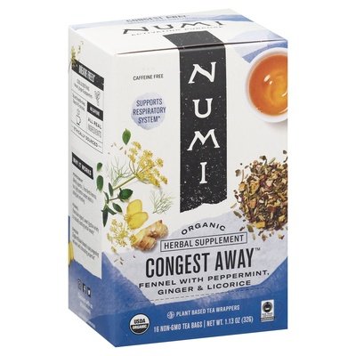 OG2 Numi Tea Congest Away Herbal Tea 6/16 BAG [UNFI #67123]
