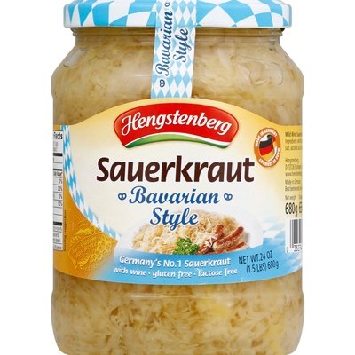 Heng Bav Sauerkraut/Wine 12/24.3OZ [UNFI #38917]