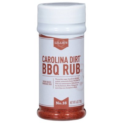 Lillies Q Carolina Dirt Bbq Rub 6/6 Oz [UNFI #61891]