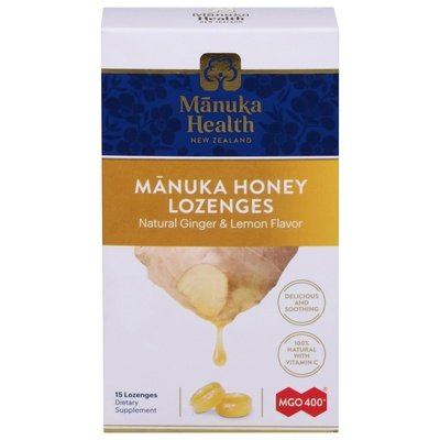 Manuka Health Mgo 400+ Honey Lozenges 15 CT [UNFI #76616] T