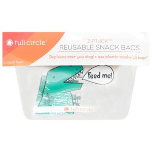 Full Circle Home Snack Bag, Zip Tuck 12/2 Ct [UNFI #67005]