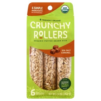 Crunchy Rice Rollers Caramel Sea Salt - 6 Pack 8/2.6 Oz [UNFI #31891]