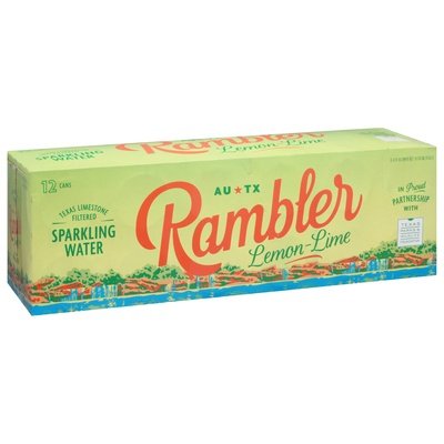 Rambler Sparkling Water Lemon Lime 2/12/12 Oz [UNFI #72380]