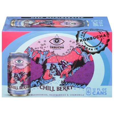 Tribucha Chill Berry Kombucha 2/6/12 Oz [UNFI #36033]