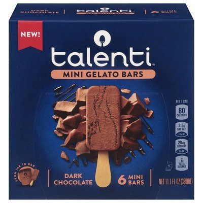 Talenti Gelato E Sorbetto Gelato Dark Chocolate 6/6/11.1 Oz [UNFI #73464]