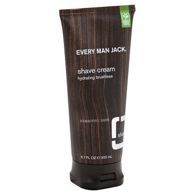 Every Man Jack No Fragrnce Shave Cream 6.7 OZ [UNFI #46403] T