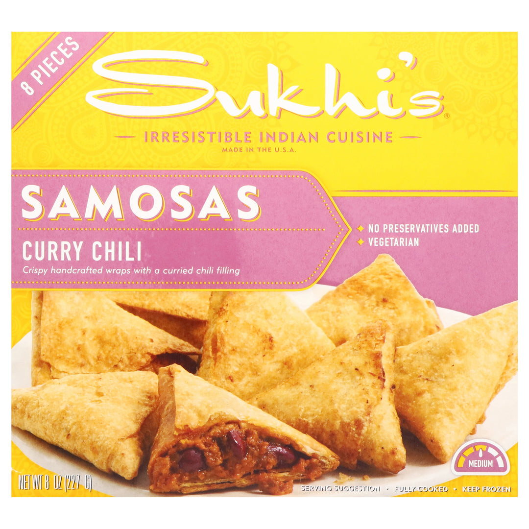 SukhiS Curry Chili Samosa 6/8 OZ [UNFI #87889]