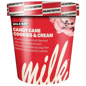 Milk Bar Candy Cane Cookies & Cream 8/14 Oz [UNFI #26660]