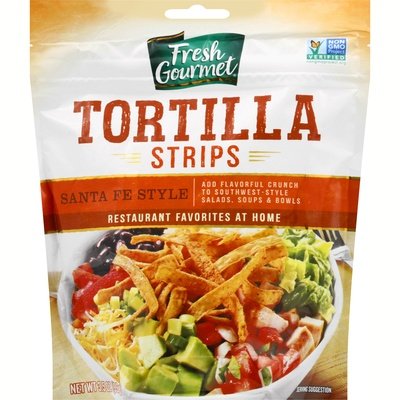 F.G.TORTILLA STRIPS,SANTA 9/3.5OZ [Charlies #019-06138]