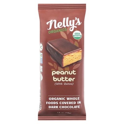 OG1 Nellys Organics Peanut Butter Quinoa Bar 9/1.6 OZ [UNFI #82988]