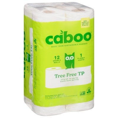 Caboo Bamboo & Sugarcane Toilet Paper 6/12 PK [UNFI #60383] T