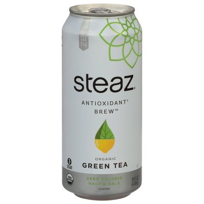 Steaz Zero Cal Iced Tea Half Half 12/16 OZ [UNFI #86553]