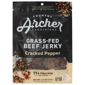 Country Archer Cracked Pepper Beef Jerky 12/2.5 Oz [UNFI #65597]