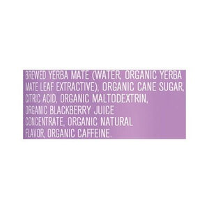 OG2 Yachak Organic Yerba Mate Black Berry 12/16 OZ [UNFI #81414]