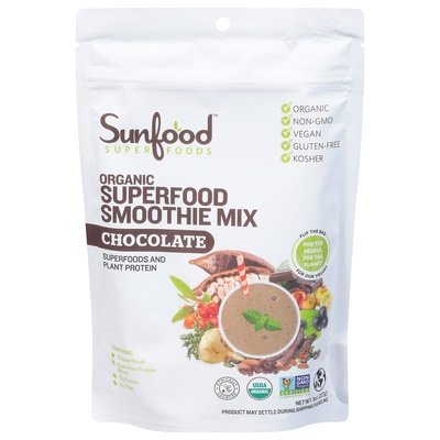 OG2 Sunfood Superfood Choc Smoothie Mix 8 Oz [UNFI #62605] T