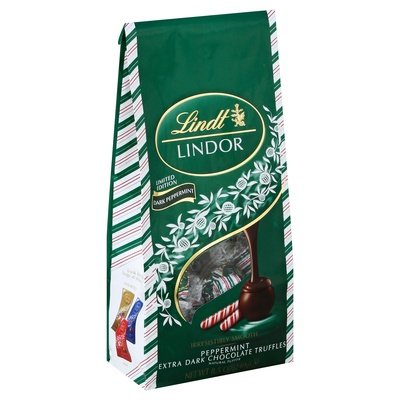 Lindt Extra Drk Choc Peppermint Bag 12/8.5 Oz [UNFI #77528]