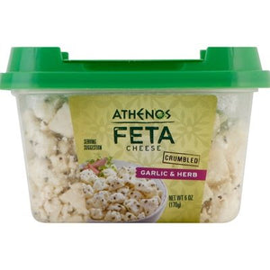 Athenos Feta Crumbled Garlic Herb Cup 12/6 Oz [Peterson #18050]