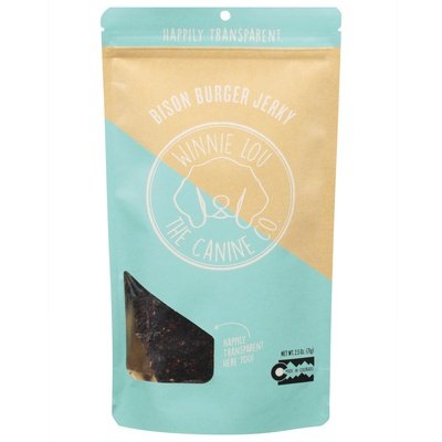 Winnie Lou The Canine Co. Bison Burger Jerky Dog Treats 6/2.5 Oz [UNFI #650]