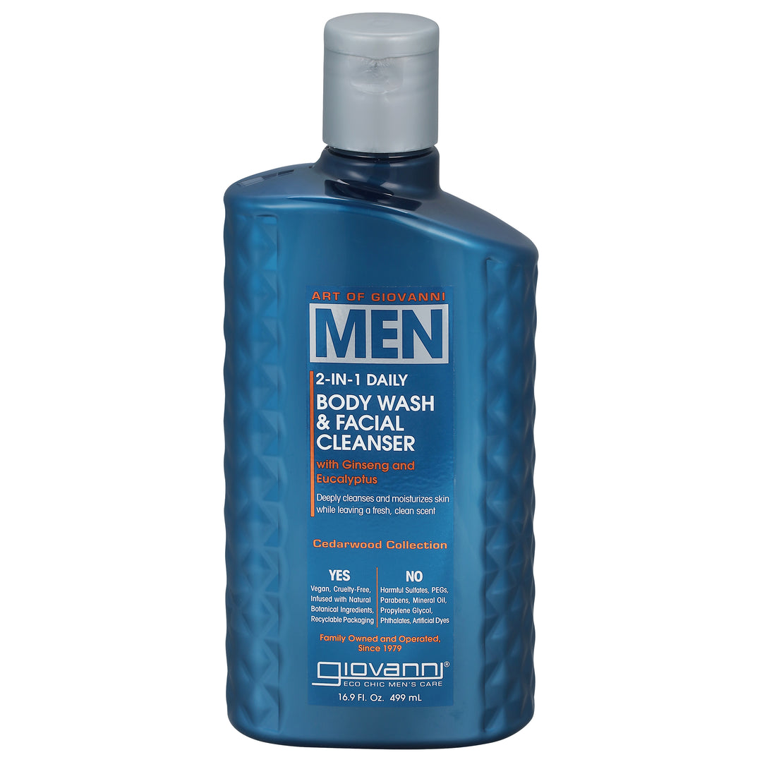 Giovanni Men 2in1 Body/Facial Wash Cedar 16.9 OZ [UNFI #46940] T