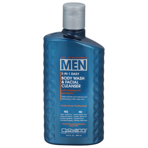Giovanni Men 2in1 Body/Facial Wash Cedar 16.9 OZ [UNFI #46940] T