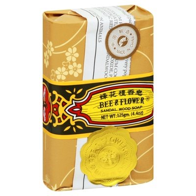 Bee&flwr Sandalwood Soap 4/4.4 OZ [UNFI #58756] T