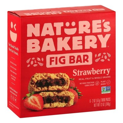Nat Bkry Fig Bar Straw 6/6/2 OZ [UNFI #83507]